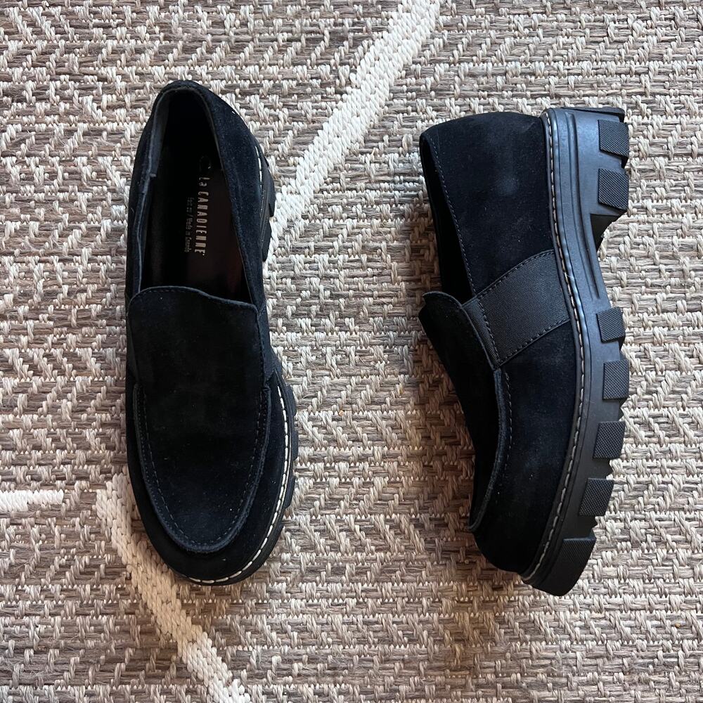 La Canadienne Drew Suede Loafer Sz 9.5M
